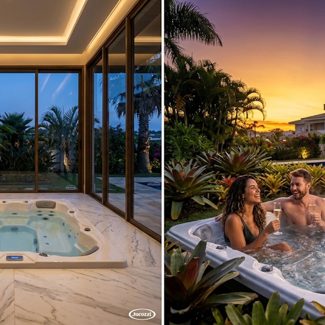 SPAs e Banheiras Jacuzzi hidromassagem